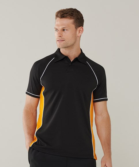 F&H LV370 Piped Performance Polo Shirt