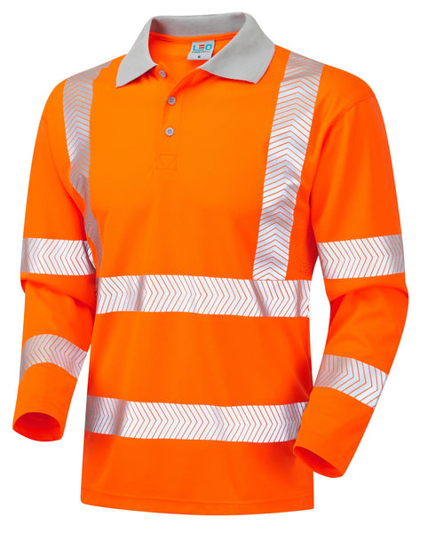 LEO Barricane ISO 20471 Class 3 Coolviz Plus Sleeved Polo Shirt