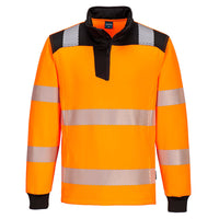 Portwest   PW326 - PW3 Hi-Vis 1/4 Zip Sweatshirt