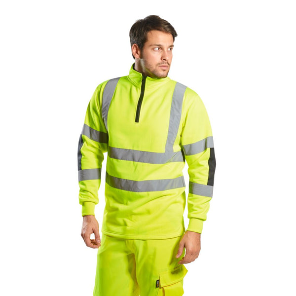 Portwest B308 - Xenon Hi-Vis Rugby Shirt