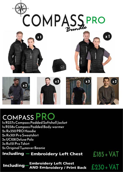 Compass Pro Workwear Bundle (Chest & Back Badge Option)
